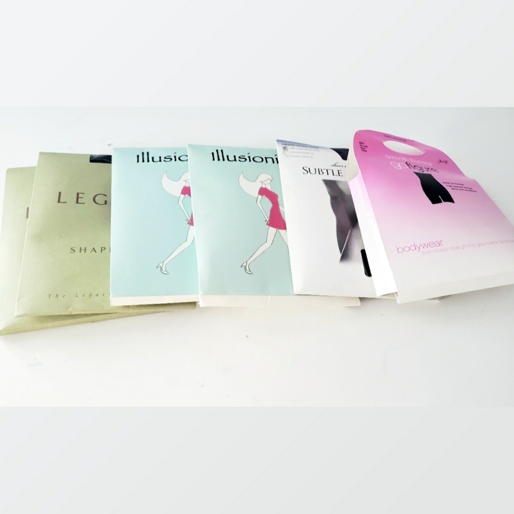Lot of 6 Vintage Nylons and Body Shapers NIB